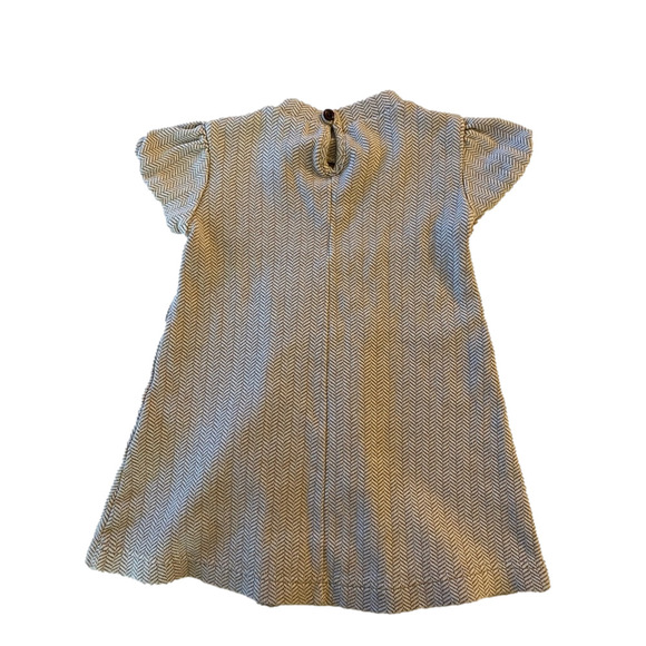 Girls' Zara Kids Dress, Size 3-4 Years, Beige & Brown - Picture 2 of 5